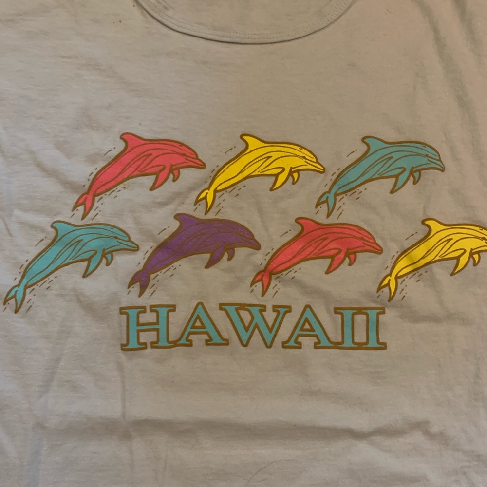 Vintage Hawaii tall t beach cover up one size